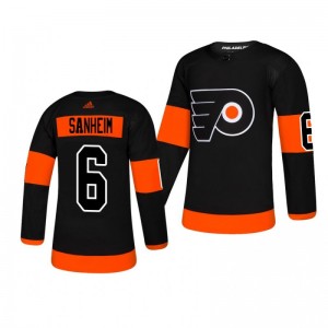 Travis Sanheim Flyers Player Authentic Alternate Black Jersey - Sale