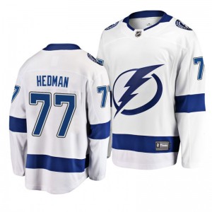 Victor Hedman Lightning White Breakaway Away Player Jersey - Sale