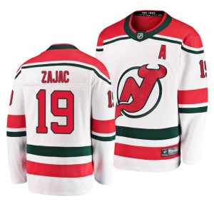Travis Zajac Devils White Breakaway Player Alternate Jersey - Sale