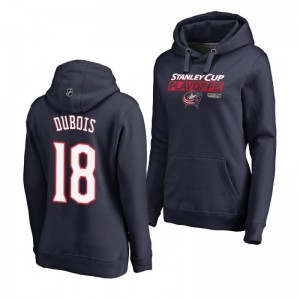 Pierre-Luc Dubois Columbus Blue Jackets 2019 Stanley Cup Playoffs Bound Body Checking Pullover Women's Navy Hoodie - Sale