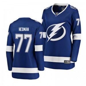 Victor Hedman Tampa Bay Lightning blue Breakaway Player Home Women's Jersey - Sale