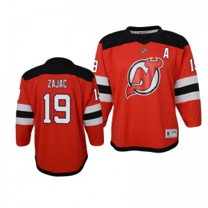 Preschool Devils Travis Zajac Replica Player Home Red Jersey - Sale