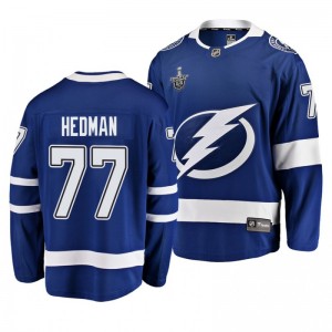 Lightning 2019 Stanley Cup Playoffs Victor Hedman Breakaway Player Blue Jersey - Sale