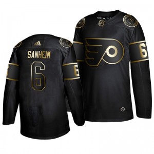 Travis Sanheim Flyers Golden Edition  Authentic Adidas Jersey Black - Sale