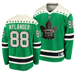 Maple Leafs William Nylander 2020 St. Patrick's Day Replica Player Green Jersey - Sale