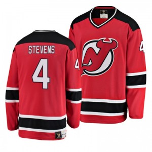 New Jersey Devils Scott Stevens Premier Breakaway Heritage Jersey Red - Sale