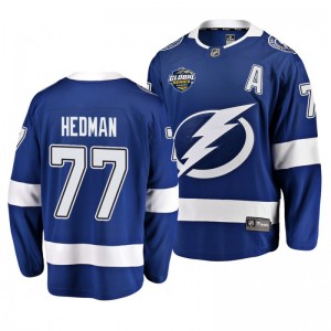 Victor Hedman Lightning 2019 NHL Global Series Breakaway Player Blue Jersey - Sale