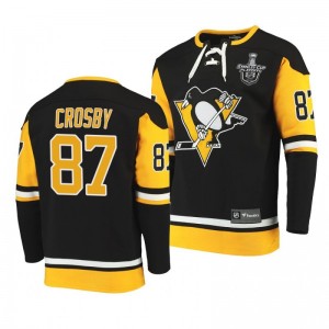 2020 Stanley Cup Playoffs Penguins Sidney Crosby Jersey Hoodie Black - Sale