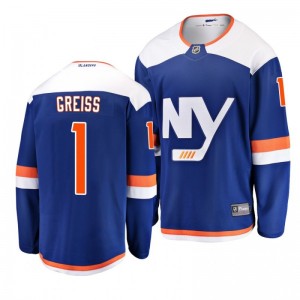 Thomas Greiss New York Islanders Youth 2019 Alternate Blue Breakaway Player Fanatics Branded Jersey - Sale
