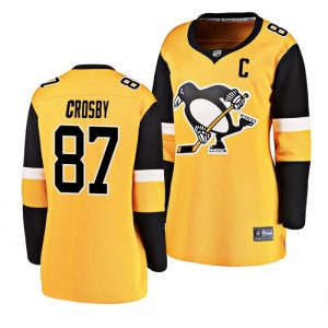 Women's Gold Penguins Sidney Crosby Breakaway Player Alternate Jersey - Sale