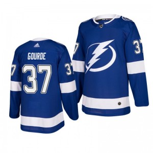Lightning Yanni Gourde Blue Home Authentic Player Jersey - Sale