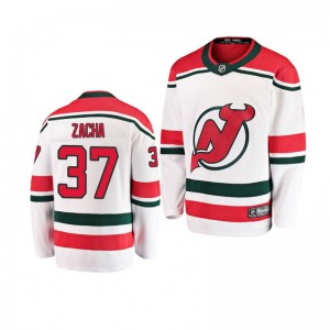 Youth Devils Pavel Zacha White Breakaway Player Alternate Jersey - Sale