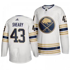 Sabres Conor Sheary 50th Anniversary White Third Jersey - Sale