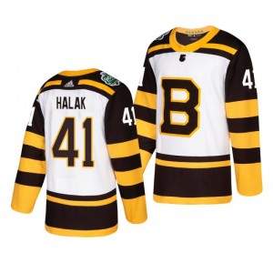 Jaroslav Halak Bruins 2019 Winter Classic Adidas Authentic Player White Jersey - Sale