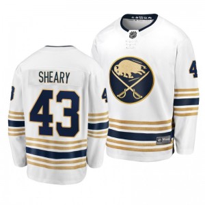 Sabres Conor Sheary #43 White 2019-20 50th Season Premier Breakaway Jersey - Sale