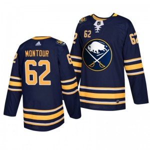 50th Anniversary Buffalo Sabres Navy Home Authentic Player Brandon Montour Jersey - Sale