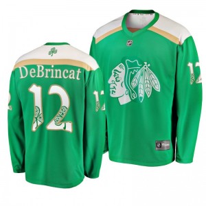 Chicago Blackhawks Alex DeBrincat 2019 St. Patrick's Day Green Replica Fanatics Branded Jersey - Sale