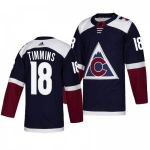 Conor Timmins Avalanche Navy Authentic Third Alternate Jersey - Sale
