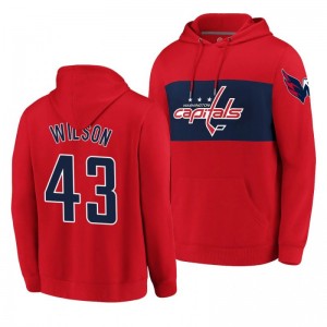 Capitals Tom Wilson Classics Faux Cashmere Pullover Red Hoodie - Sale