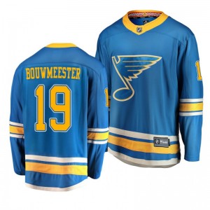 Youth Jay Bouwmeester St. Louis Blues 2019 Alternate Breakaway Player Fanatics Branded Blue Jersey - Sale