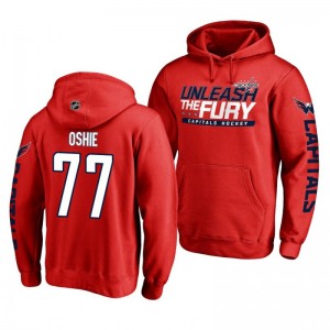 T. J. Oshie Capitals Hometown Collection Red Pullover Hoodie - Sale