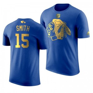 Chicago Blackhawks Zack Smith Blackhawks Royal T-Shirt - Sale