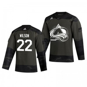 Colin Wilson 2019 Veterans Day Avalanche Practice Authentic Jersey - Sale