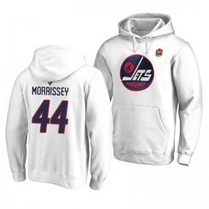 White 2019 Heritage Classic Winnipeg Jets Josh Morrissey Team Logo Hoodie