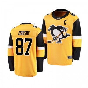 Youth Penguins Sidney Crosby gold Breakaway Player Alternate Jersey - Sale