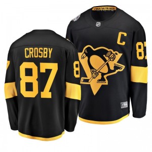 Penguins Men's Sidney Crosby 2019 NHL Stadium Series Coors Light Breakaway Black Jersey - Sale