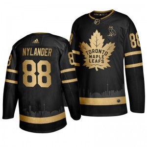 Maple Leafs Golden Edition #88 William Nylander OVO branded Black Jersey - Sale