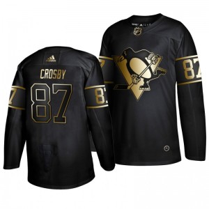 Sidney Crosby Penguins Golden Edition  Authentic Adidas Jersey Black - Sale