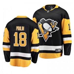 Penguins 2019 NHL Draft Samuel Poulin Breakaway Player Black Jersey - Sale