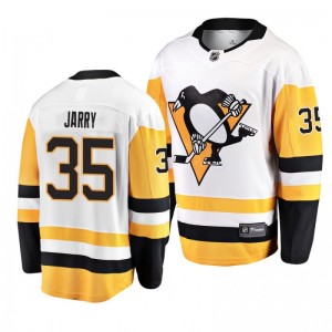 Tristan Jarry Penguins 2019 Away Breakaway Player Jersey - White - Sale