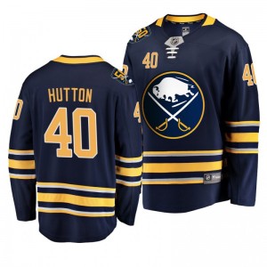 50th Anniversary Buffalo Sabres Navy Breakaway Player Fanatics Branded Carter Hutton Jersey - Sale
