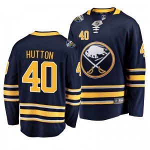 Carter Hutton Sabres 2019 NHL Global Series Breakaway Player Navy Jersey - Sale