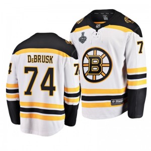 Bruins 2019 Stanley Cup Final Jake DeBrusk Away Breakaway White Youth Jersey - Sale