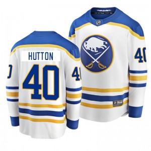 Sabres 2020-21 Carter Hutton Breakaway Player Away White Jersey - Sale