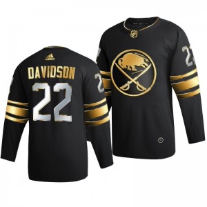 Sabres Brandon Davidson Black 2021 Golden Edition Limited Authentic Jersey - Sale