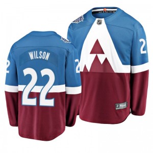 Colin Wilson #22 2020 Stadium Series Colorado Avalanche Breakaway Player Jersey - Blue Burgundy - Sale