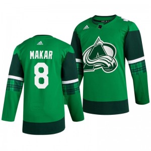 Avalanche Cale Makar 2020 St. Patrick's Day Authentic Player Green Jersey - Sale