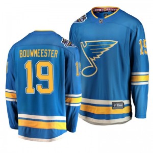 Blues Jay Bouwmeester #19 Alternate 2020 All-Star Patch Blue Breakaway Jersey - Sale