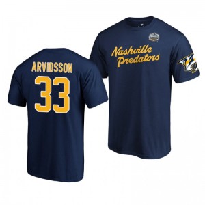 2020 Winter Classic Nashville Predators Viktor Arvidsson Navy T-Shirt - Sale