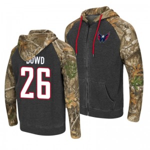 Capitals Nic Dowd RealTree Camo Pullover Hoodie Gray - Sale