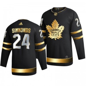 Maple Leafs Wayne Simmonds Black 2021 Golden Edition Limited Authentic Jersey - Sale