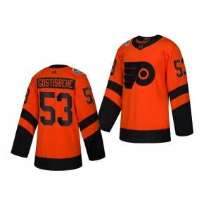 Flyers Shayne Gostisbehere 2019 NHL Stadium Series Adidas Authentic orange Youth Jersey - Sale