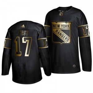 Jesper Fast Rangers Golden Edition  Authentic Adidas Jersey Black - Sale