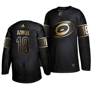 Ryan Dzingel Hurricanes Black Authentic Golden Edition Adidas Jersey - Sale
