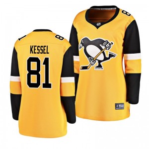 Women's Gold Penguins Phil Kessel Fanatics Breakaway Player Alternate Jersey - Sale