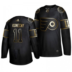 Travis Konecny Flyers Golden Edition  Authentic Adidas Jersey Black - Sale